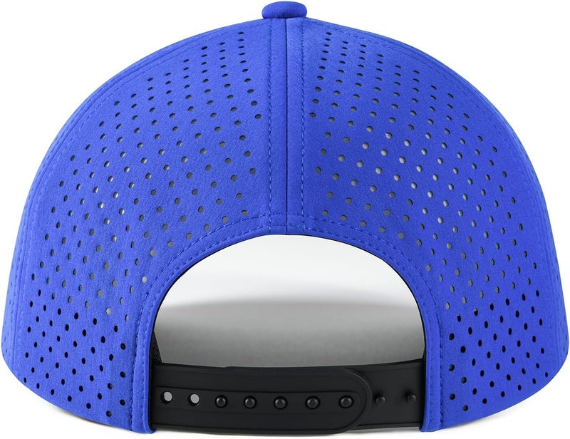 VOBOOM Men Quick Dry Baseball Cap Laser Cut Mesh Ball Curved Brim Snapback Hat - Image 3